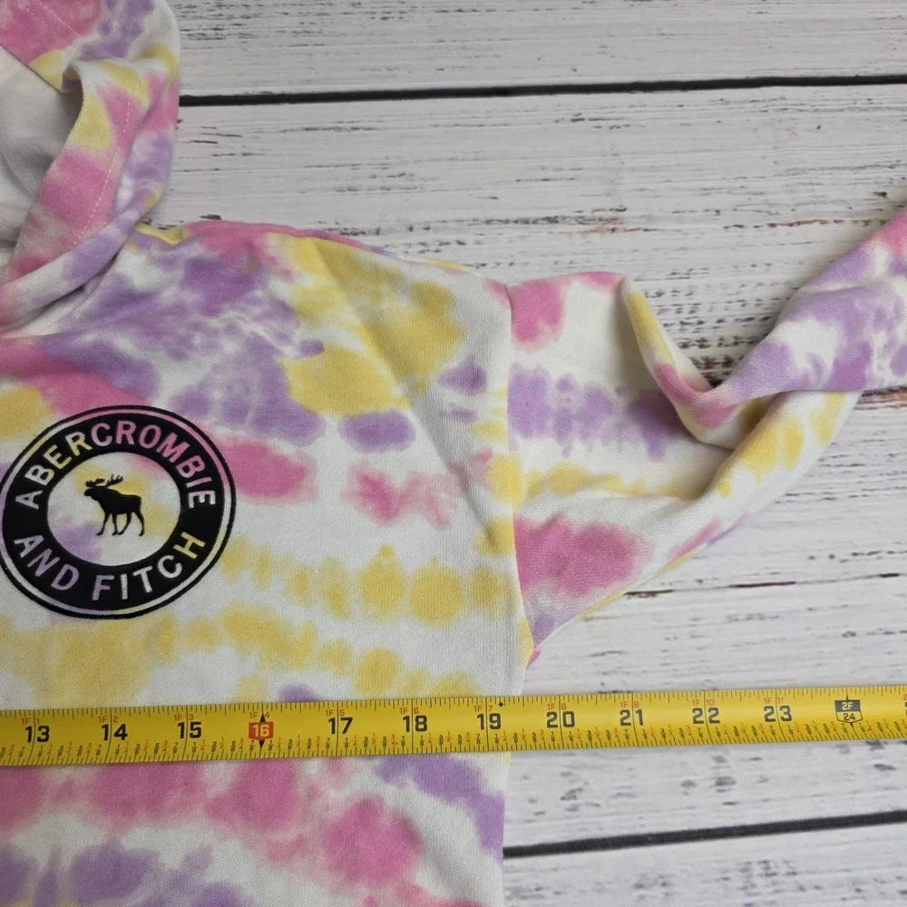 Abercrombie & Fitch Girl Juniors 11/12 Active Hoodie Sweatshirt‎ Light Tie Dye